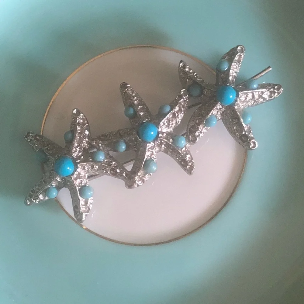 Vintage Starfish Barrette